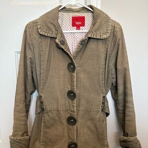 Wrangler Brown Corduroy Jacket with Checkered Lining